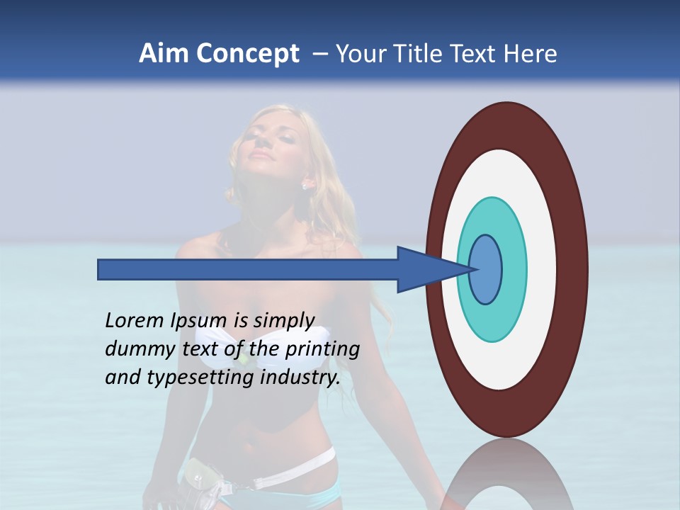 Sexy Beach Ocean PowerPoint Template