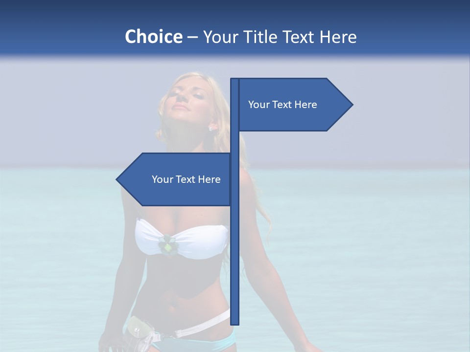 Sexy Beach Ocean PowerPoint Template
