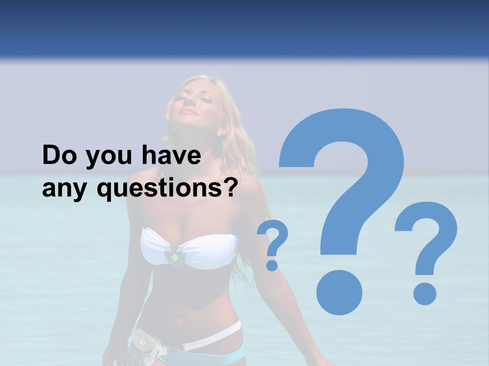 Sexy Beach Ocean PowerPoint Template