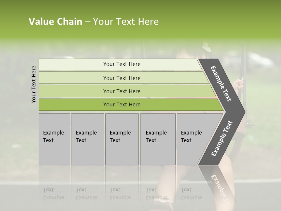 Swing Baby Girl Joyful PowerPoint Template