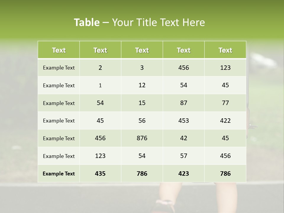 Swing Baby Girl Joyful PowerPoint Template