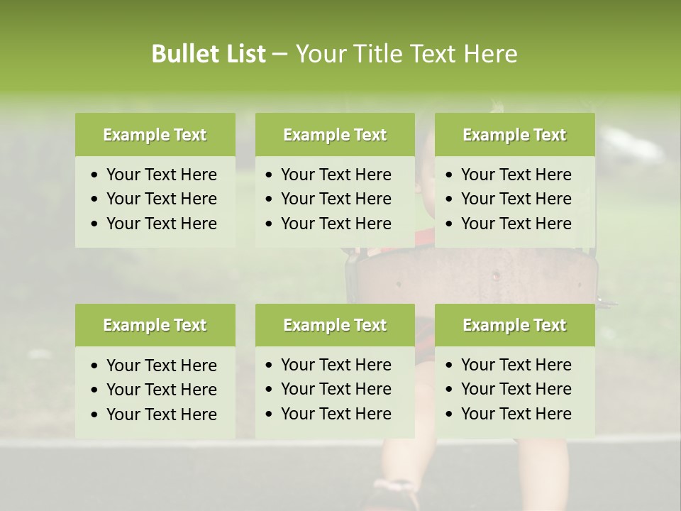 Swing Baby Girl Joyful PowerPoint Template