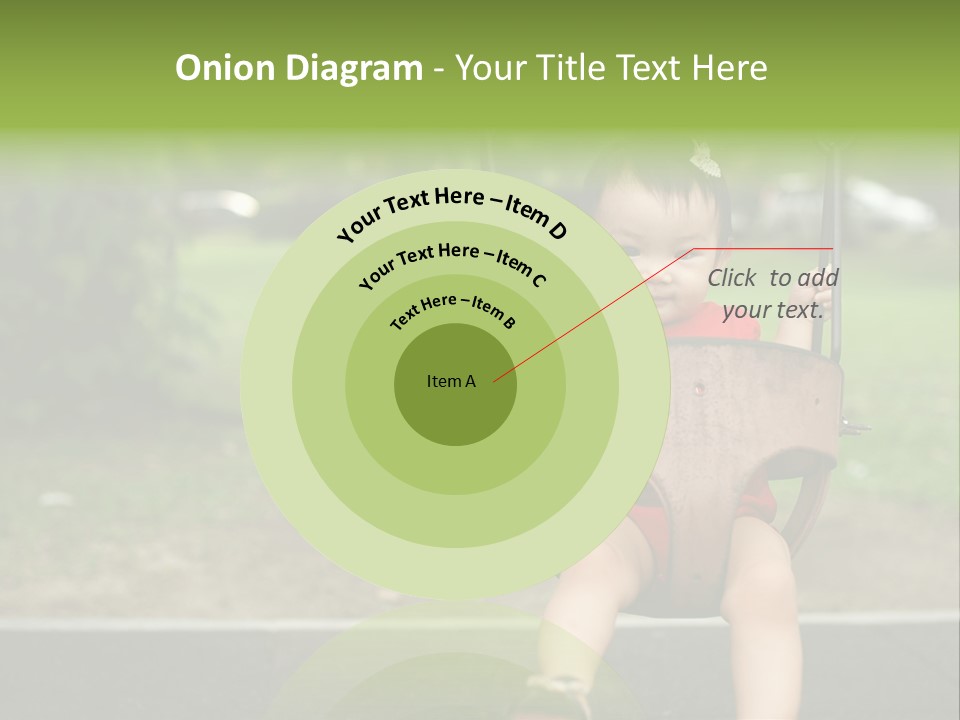 Swing Baby Girl Joyful PowerPoint Template