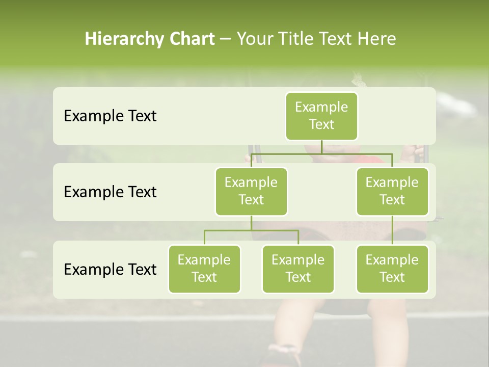 Swing Baby Girl Joyful PowerPoint Template