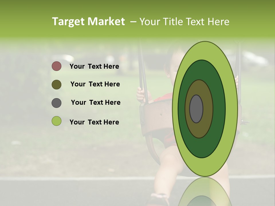 Swing Baby Girl Joyful PowerPoint Template