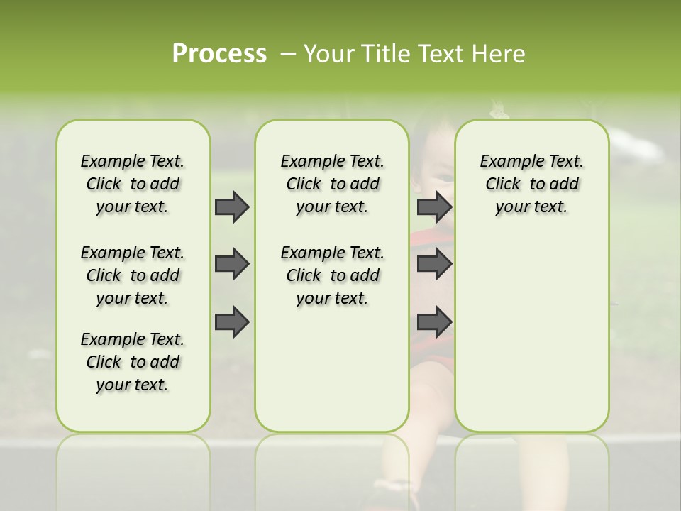 Swing Baby Girl Joyful PowerPoint Template