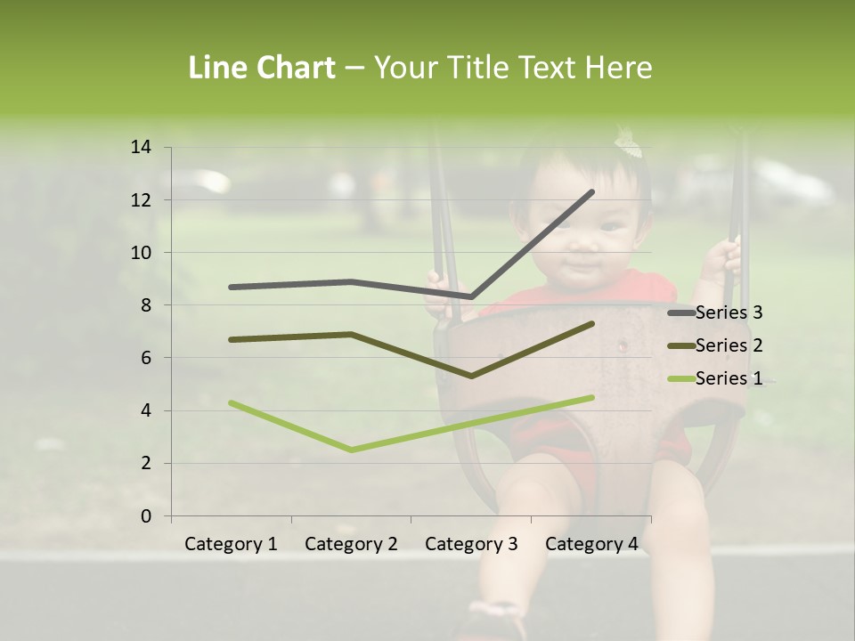 Swing Baby Girl Joyful PowerPoint Template