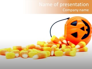 Fall Yellow Candy PowerPoint Template