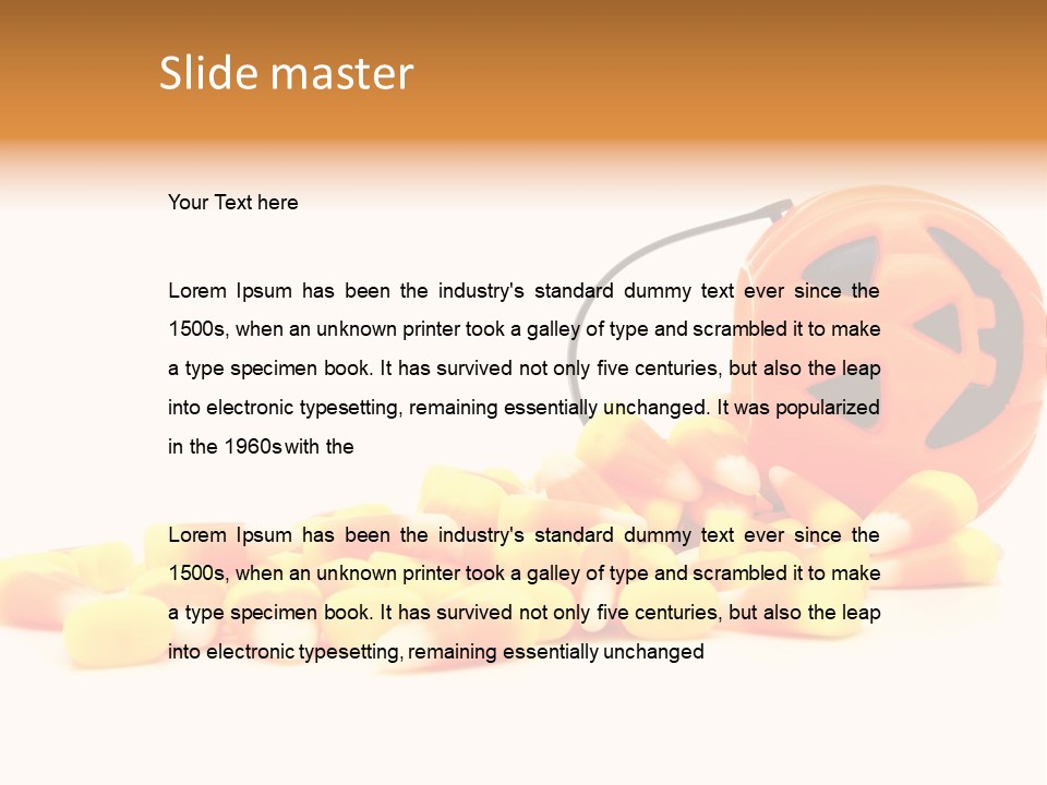 Fall Yellow Candy PowerPoint Template