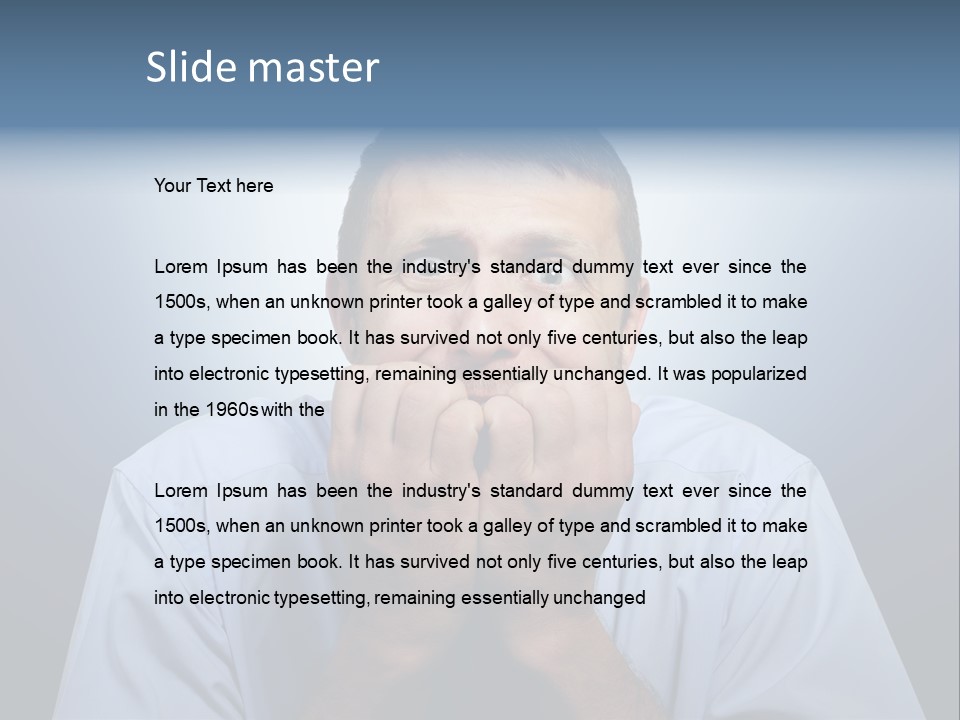 Depressed One Upset PowerPoint Template