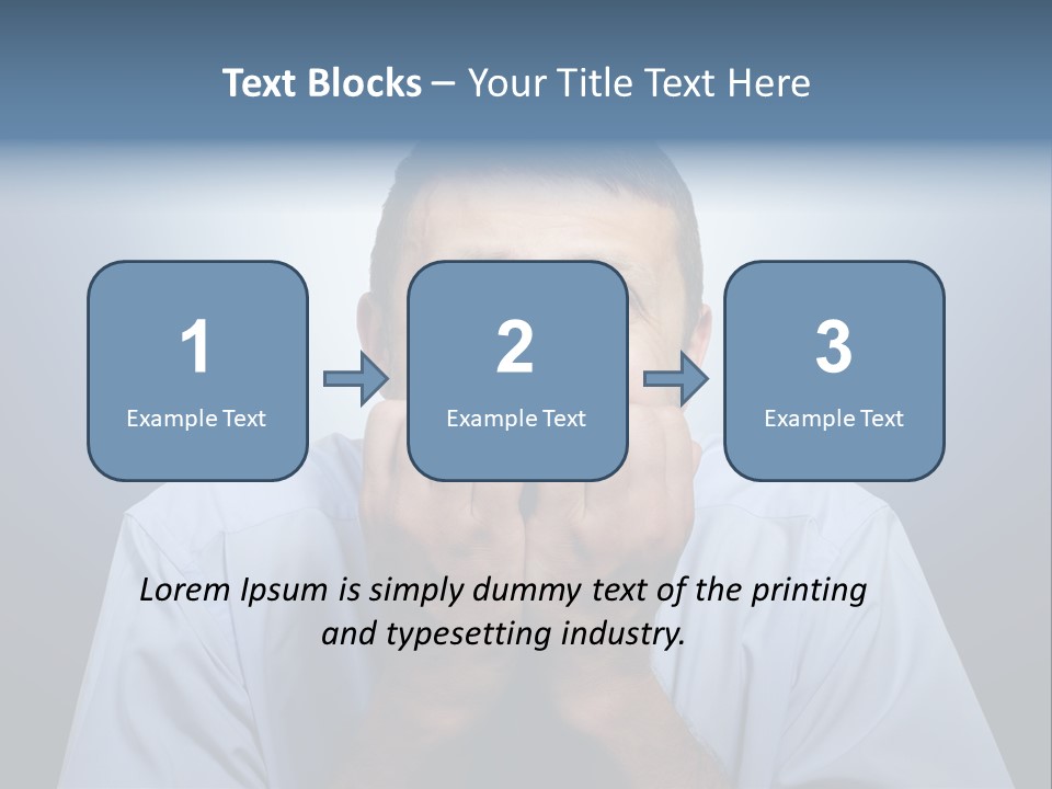 Depressed One Upset PowerPoint Template