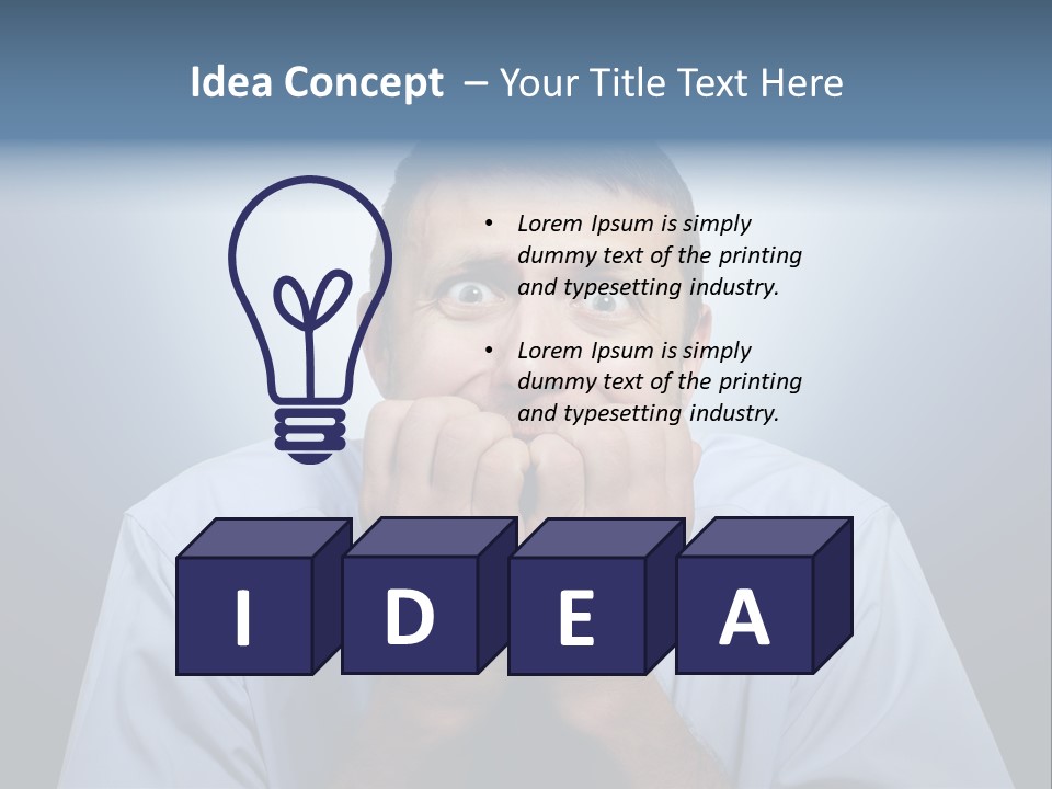 Depressed One Upset PowerPoint Template