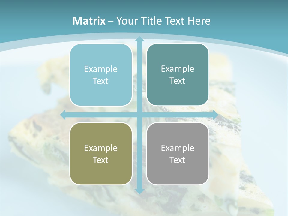 Healthy Plate Blue PowerPoint Template