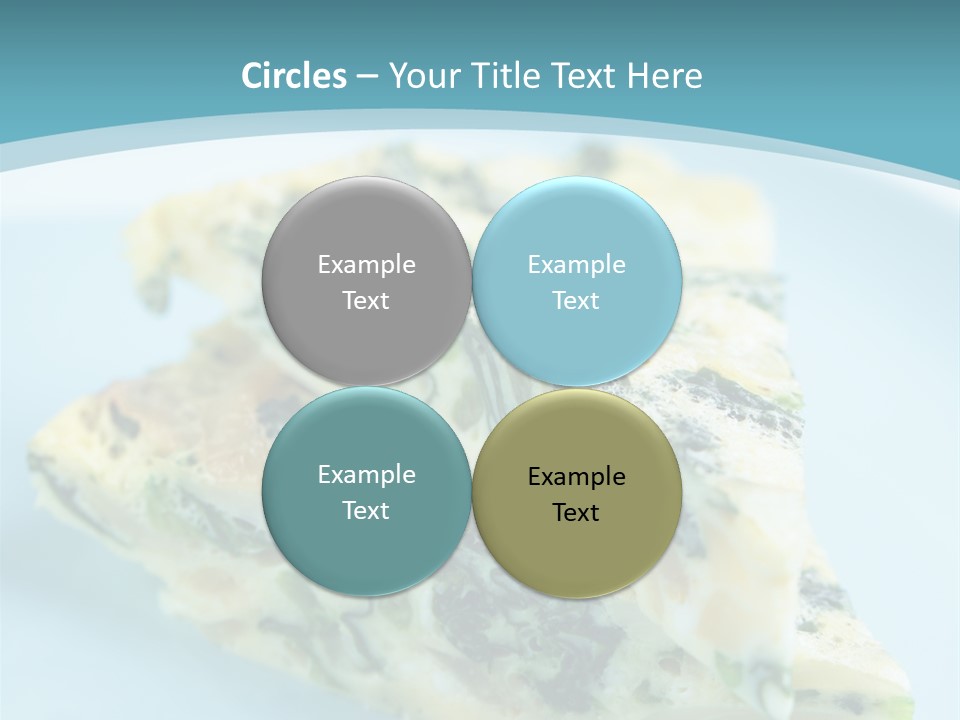 Healthy Plate Blue PowerPoint Template