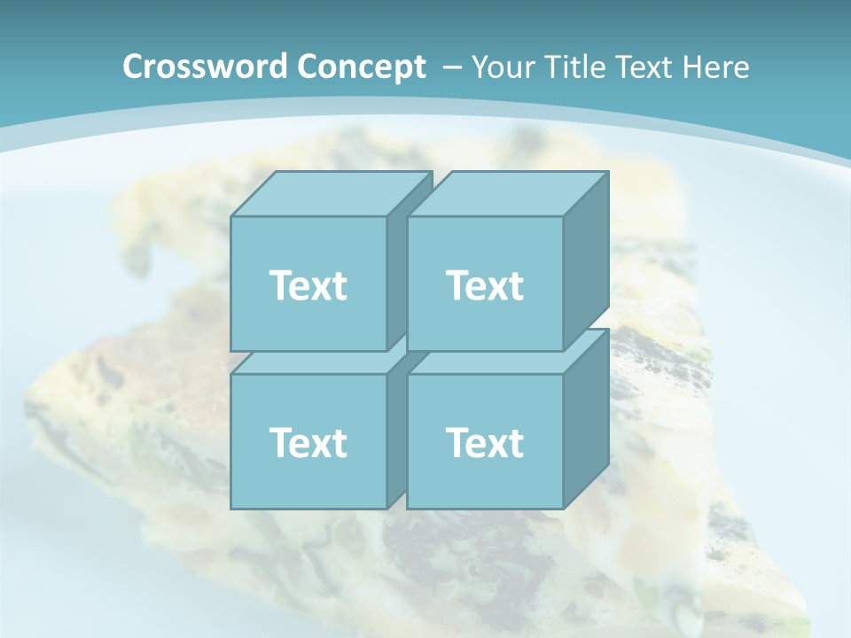 Healthy Plate Blue PowerPoint Template