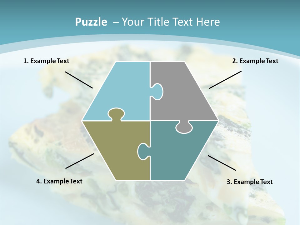 Healthy Plate Blue PowerPoint Template