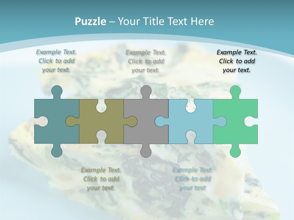 Healthy Plate Blue PowerPoint Template