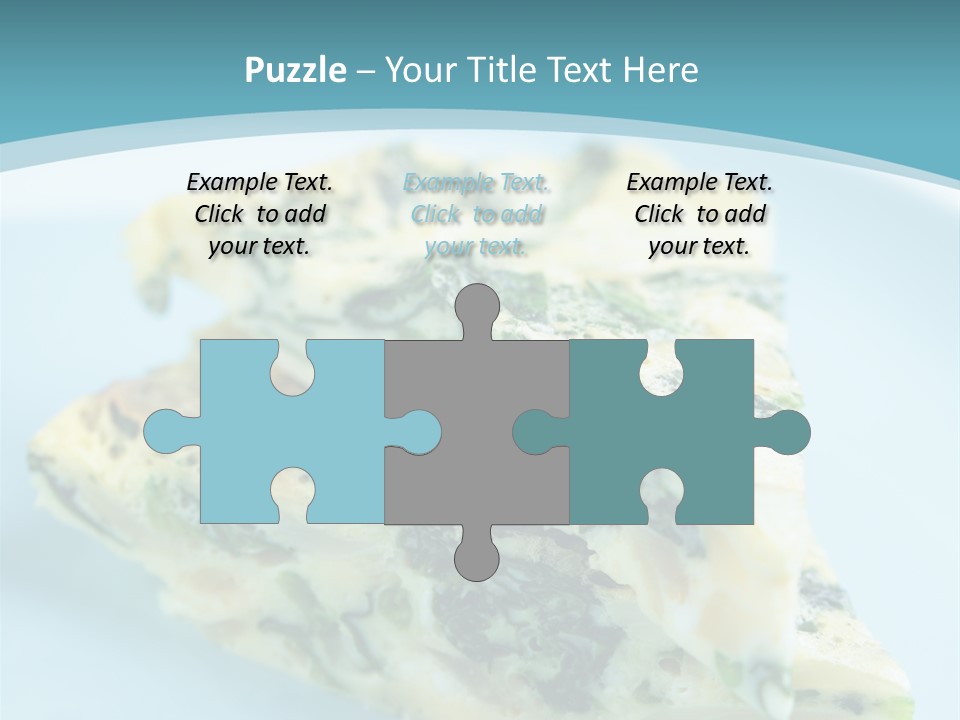 Healthy Plate Blue PowerPoint Template