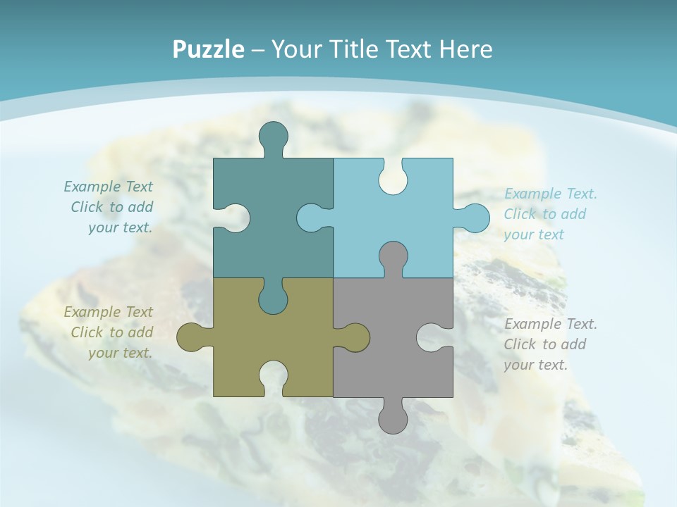 Healthy Plate Blue PowerPoint Template