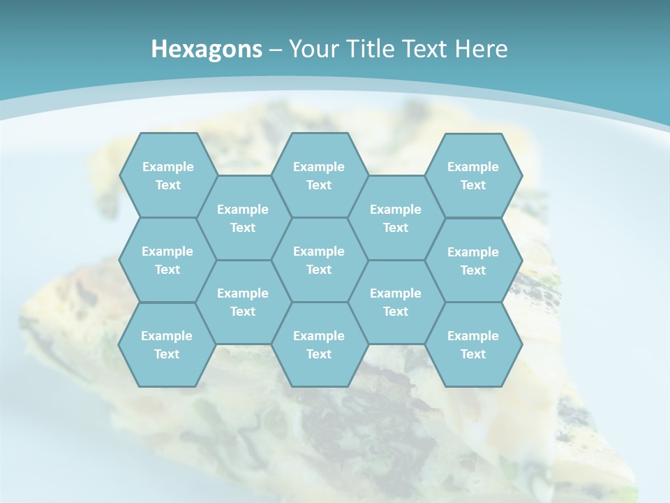 Healthy Plate Blue PowerPoint Template