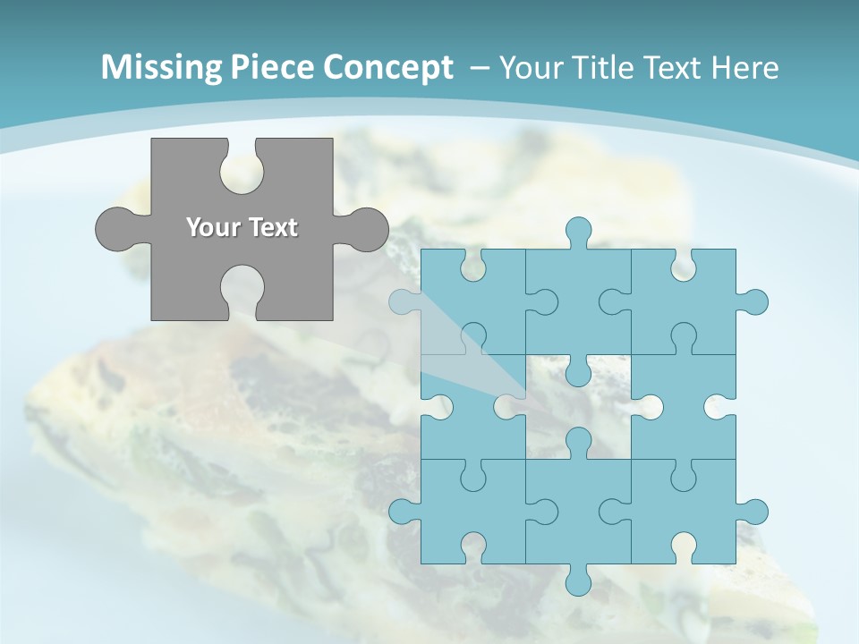 Healthy Plate Blue PowerPoint Template