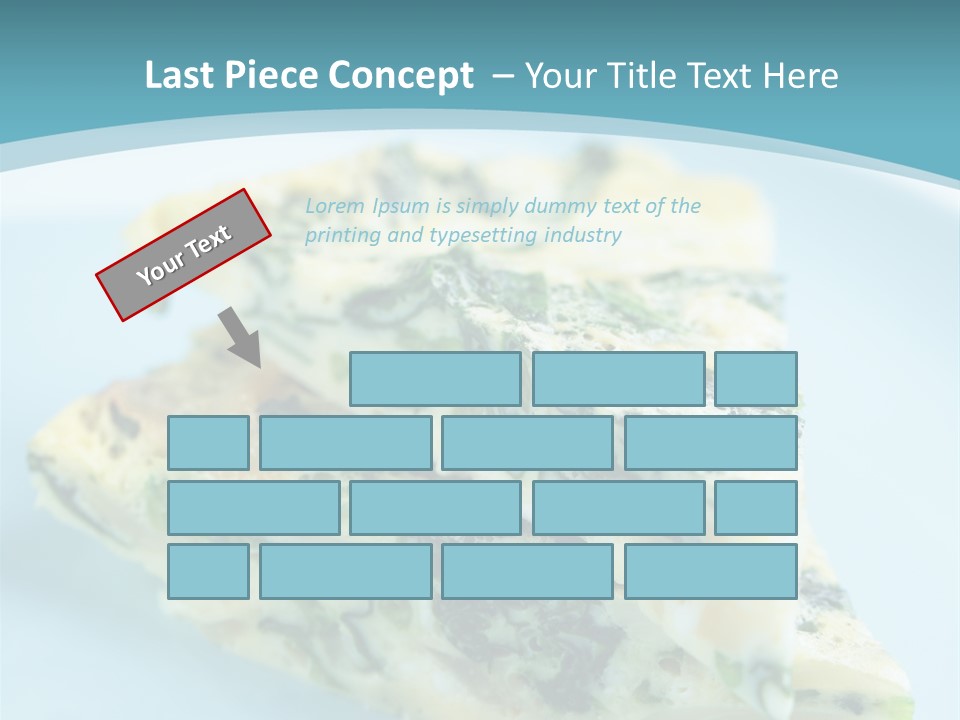 Healthy Plate Blue PowerPoint Template