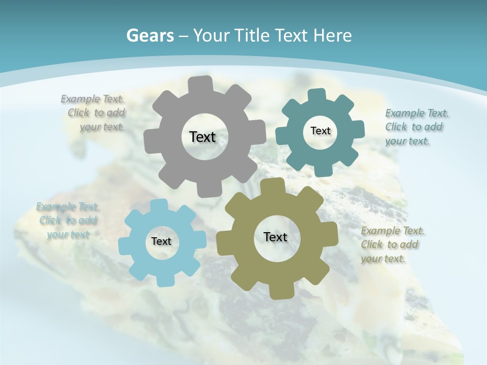 Healthy Plate Blue PowerPoint Template