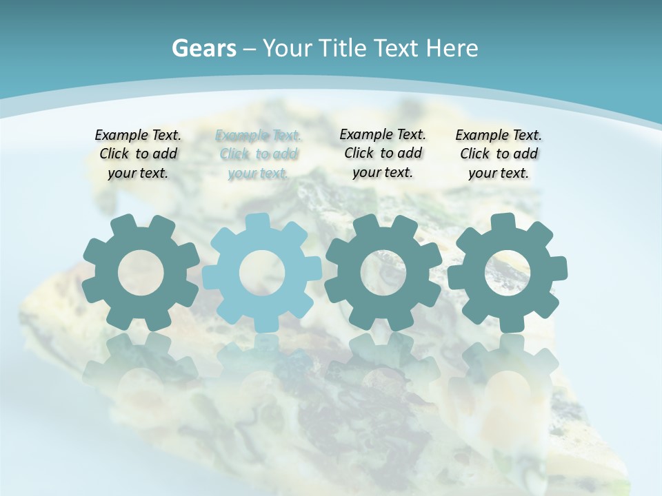 Healthy Plate Blue PowerPoint Template