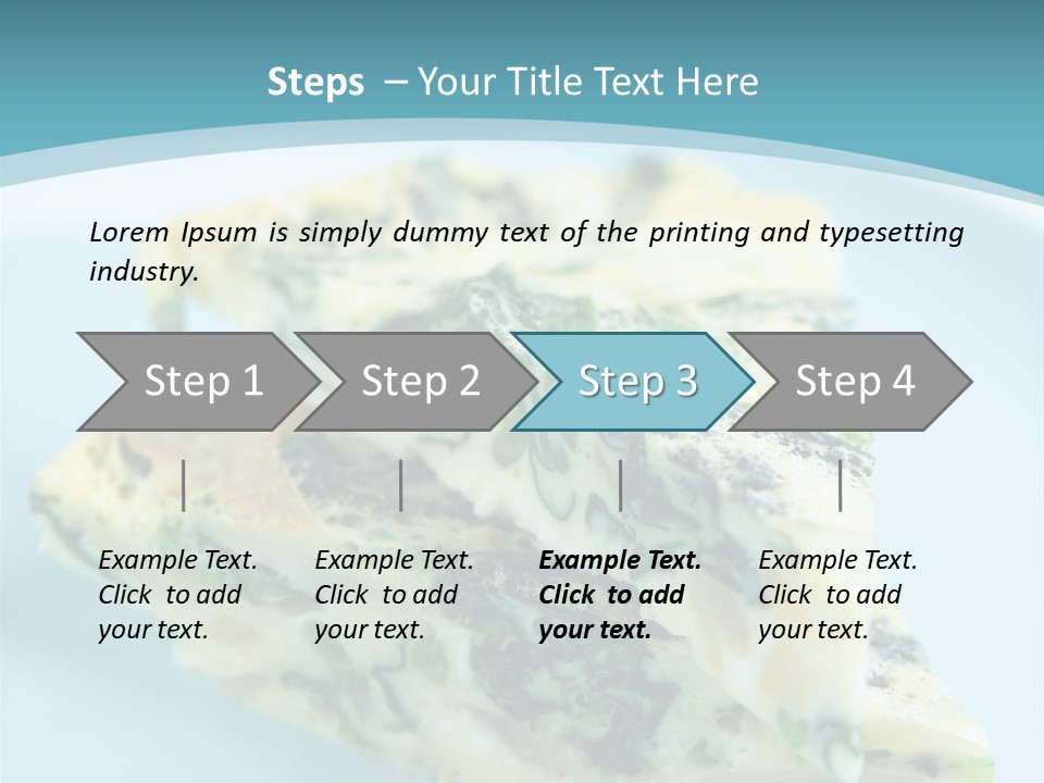 Healthy Plate Blue PowerPoint Template