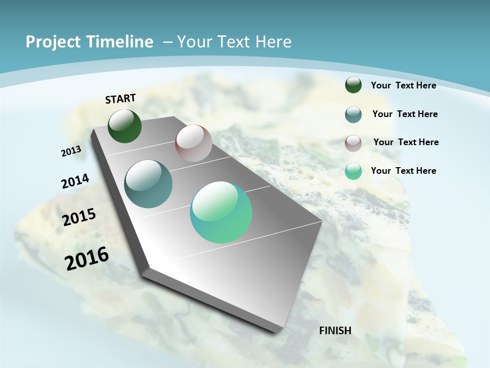 Healthy Plate Blue PowerPoint Template