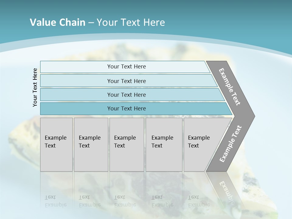 Healthy Plate Blue PowerPoint Template