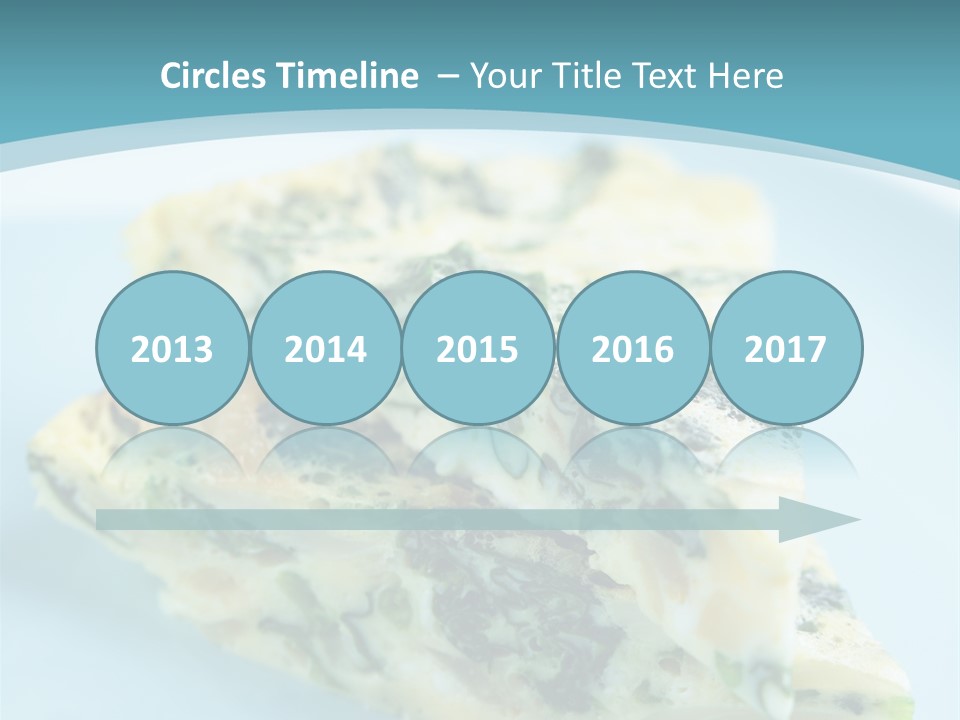 Healthy Plate Blue PowerPoint Template