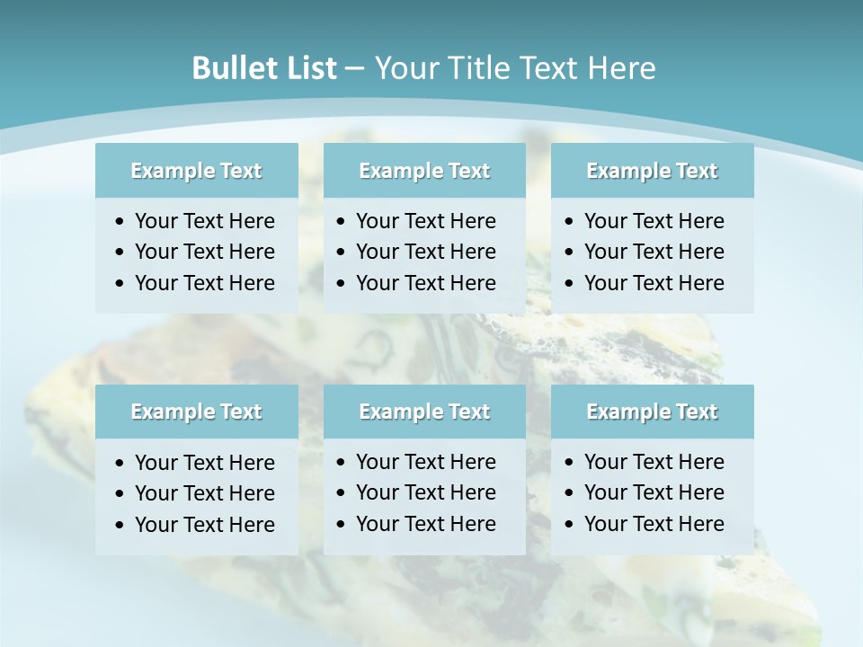 Healthy Plate Blue PowerPoint Template