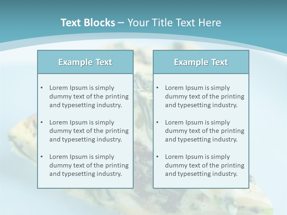 Healthy Plate Blue PowerPoint Template