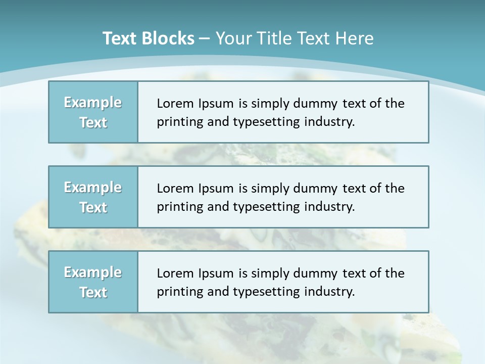 Healthy Plate Blue PowerPoint Template