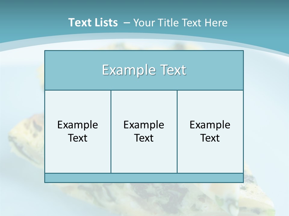 Healthy Plate Blue PowerPoint Template