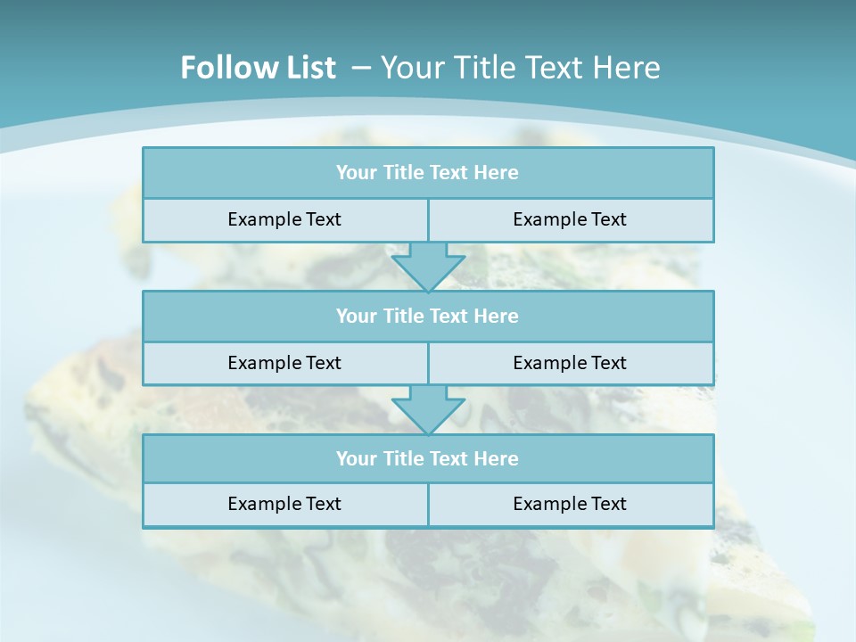 Healthy Plate Blue PowerPoint Template