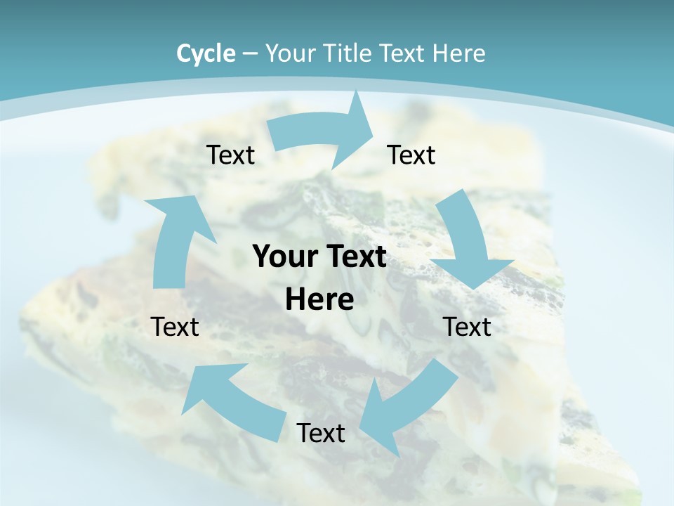 Healthy Plate Blue PowerPoint Template