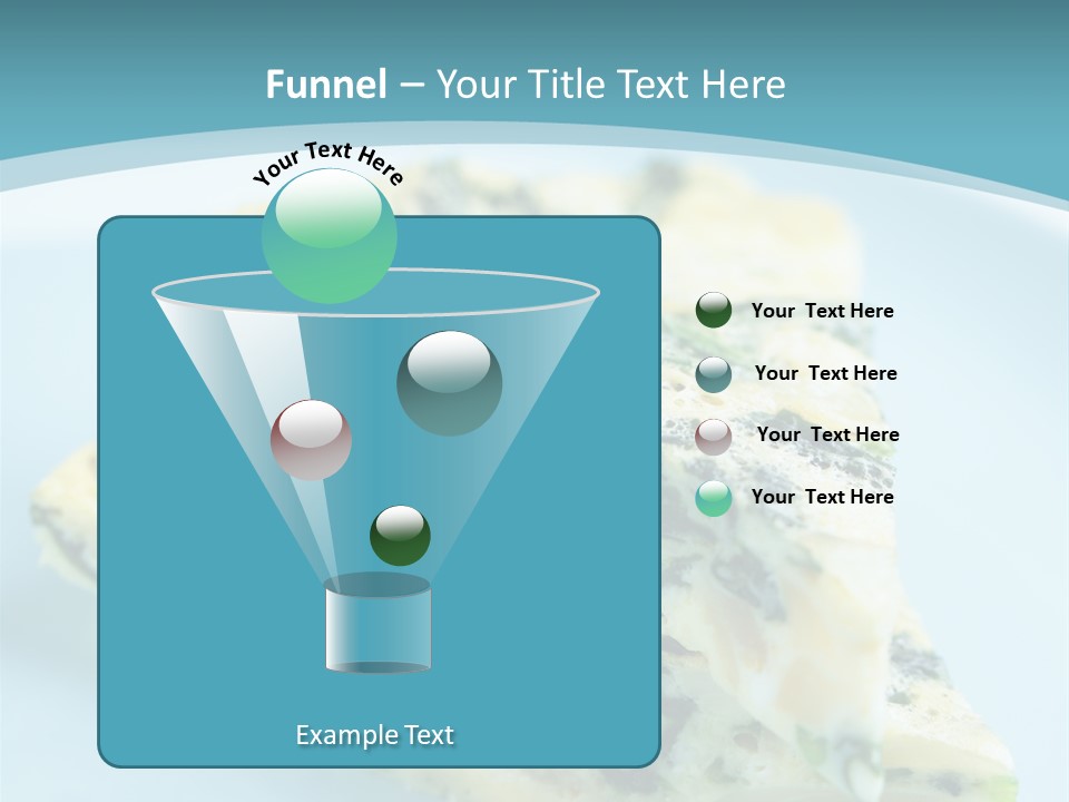 Healthy Plate Blue PowerPoint Template