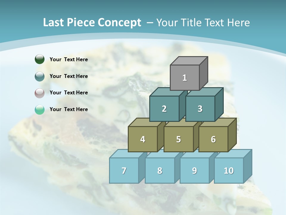 Healthy Plate Blue PowerPoint Template