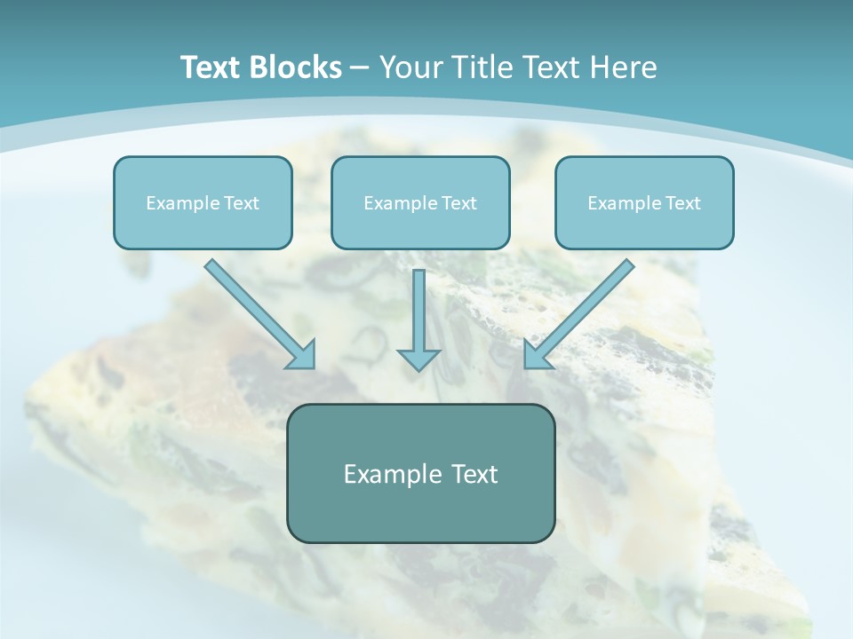 Healthy Plate Blue PowerPoint Template