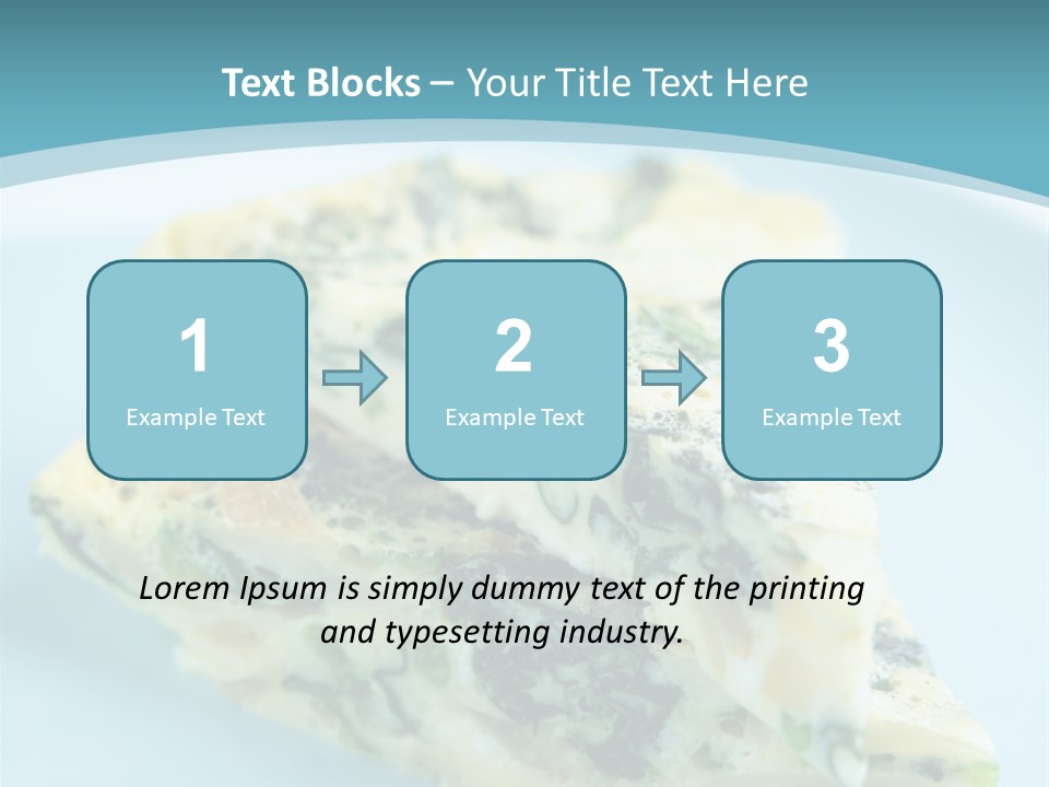 Healthy Plate Blue PowerPoint Template