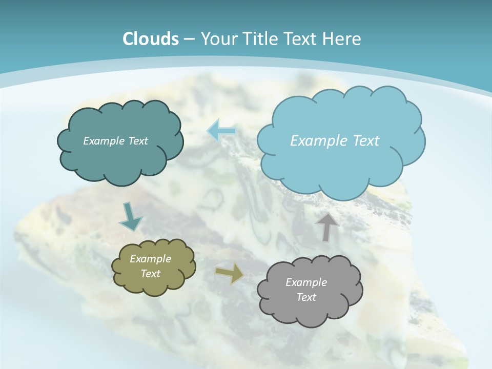 Healthy Plate Blue PowerPoint Template