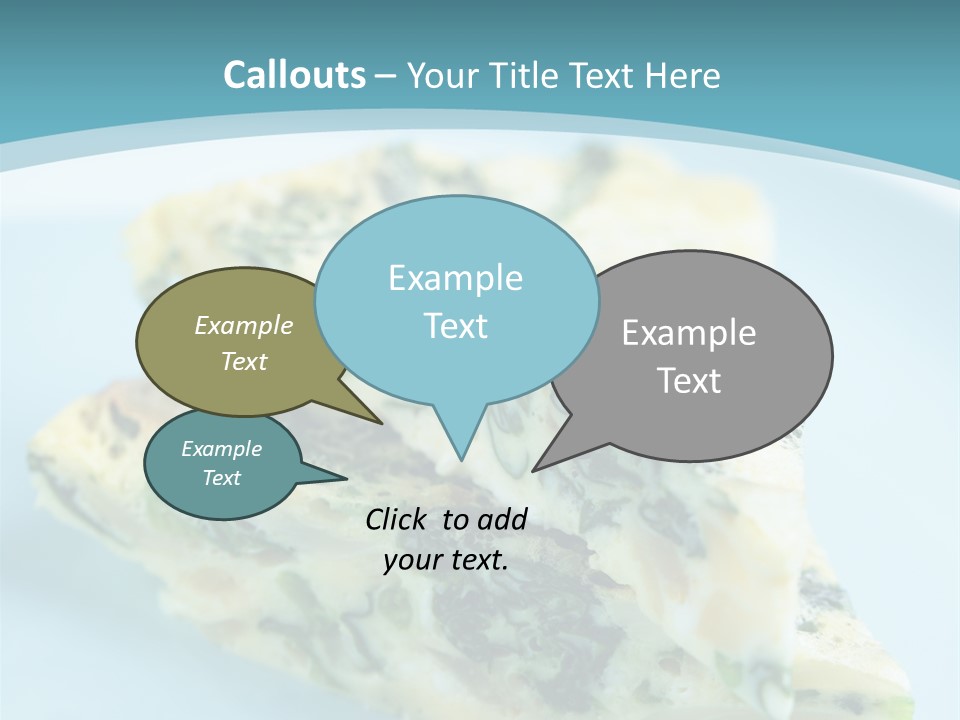 Healthy Plate Blue PowerPoint Template