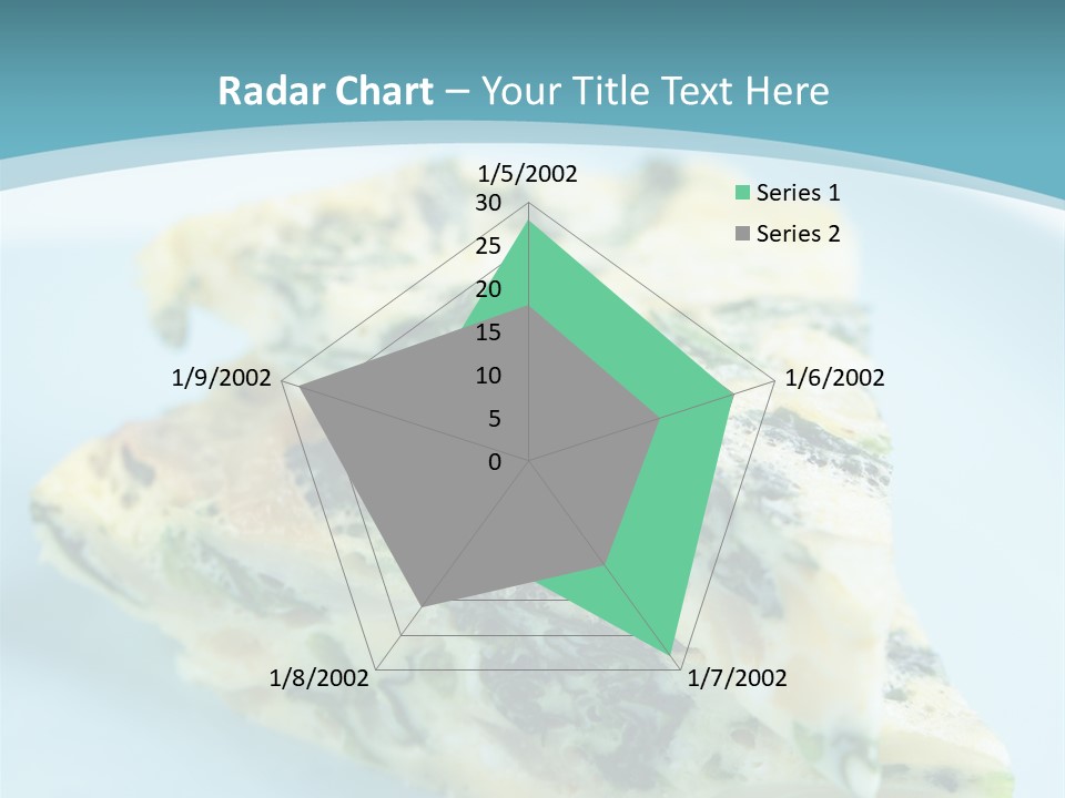 Healthy Plate Blue PowerPoint Template