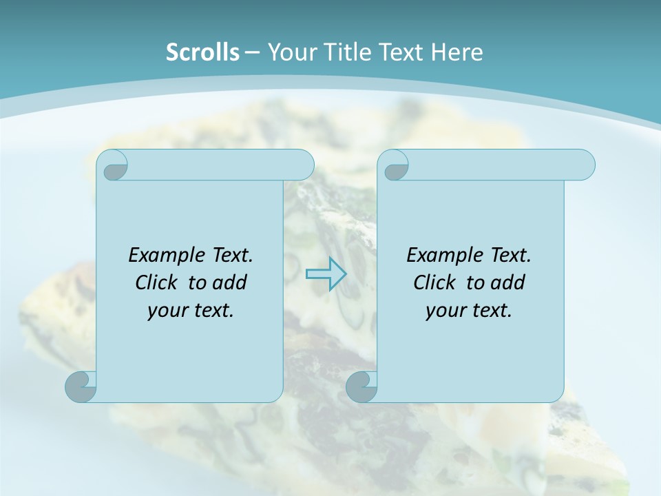 Healthy Plate Blue PowerPoint Template