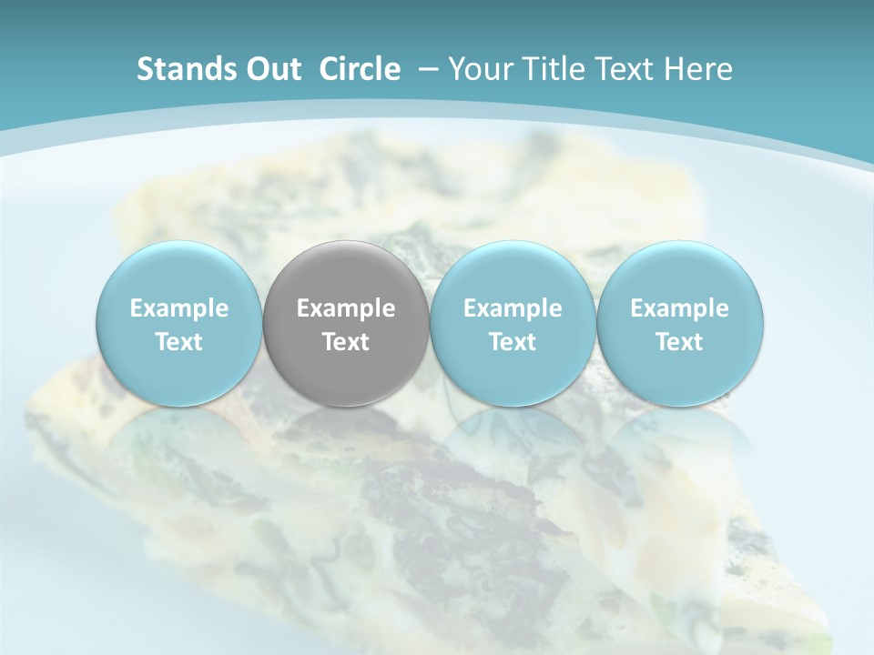Healthy Plate Blue PowerPoint Template