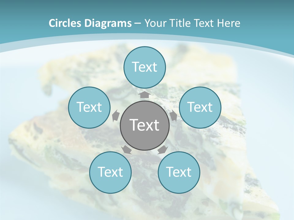 Healthy Plate Blue PowerPoint Template