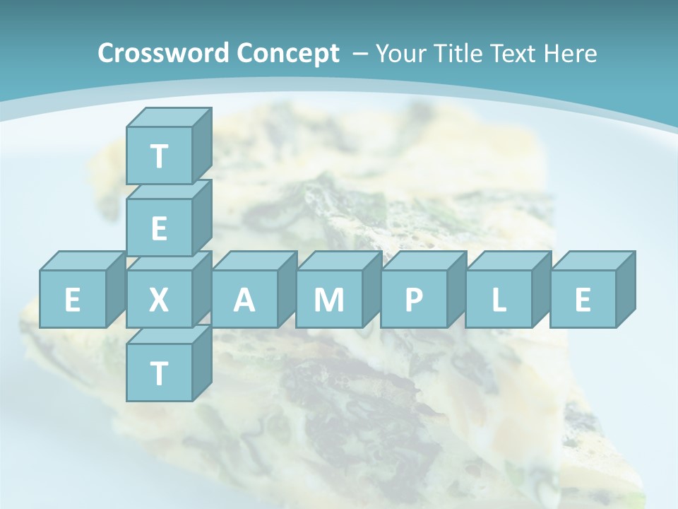 Healthy Plate Blue PowerPoint Template