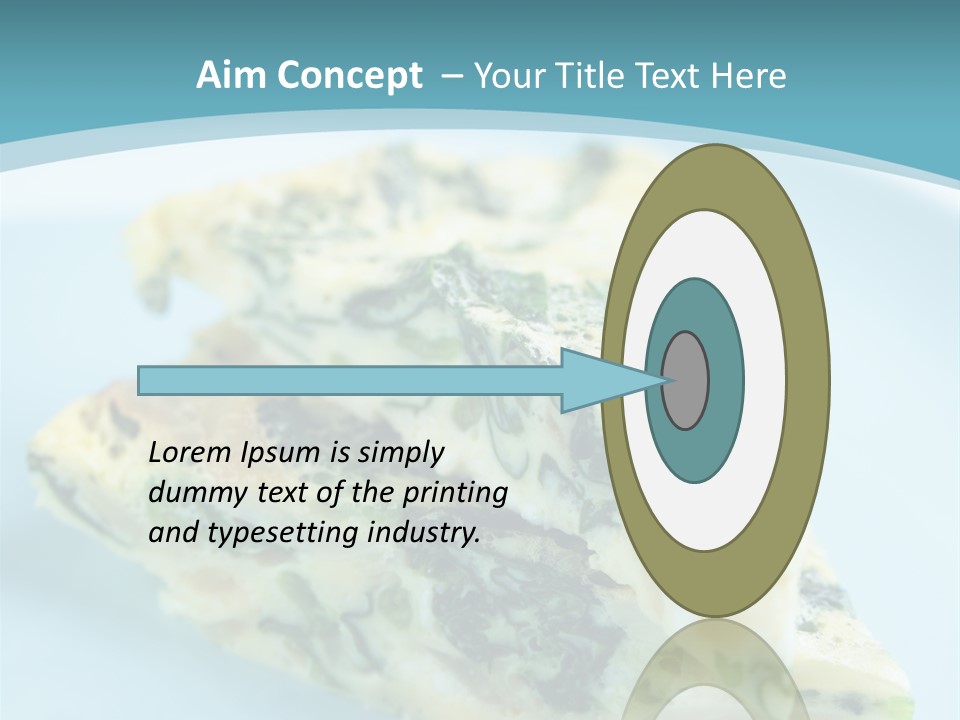 Healthy Plate Blue PowerPoint Template